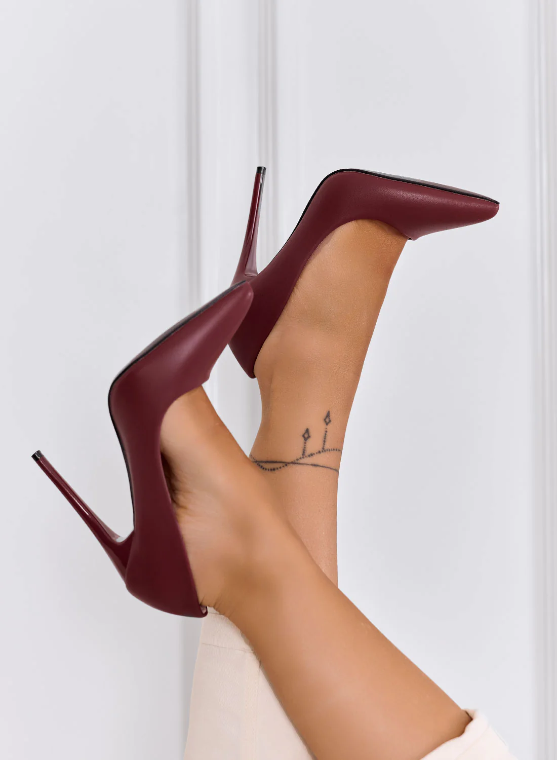 ANTAS - Decolletè bordeaux con tacco alto - Image 3