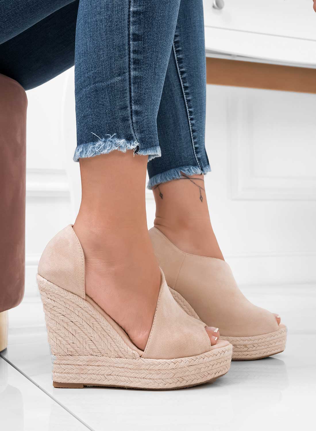 JOLIE - Espadrilles beige con zeppa in corda - Image 4
