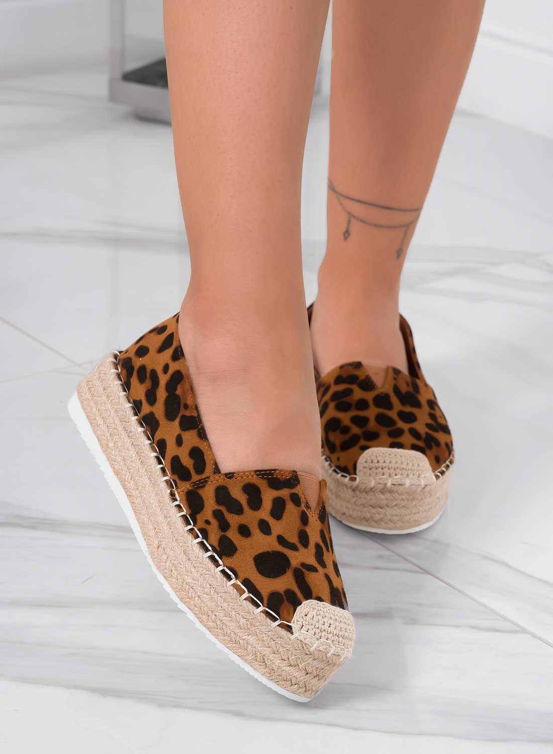 NORMA - Espadrillas maculate con zeppa - Image 4